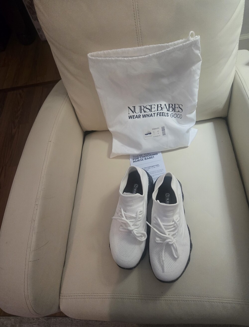 White Athletic Slip-On Sneakers for Women